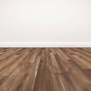 Wood floor and white wall, empty room for background Wood floor and white wall, empty room for background